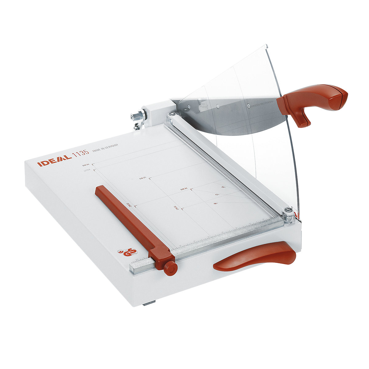 IDEAL – Guillotine, cutting length 350 mm, automatic clamping, with EASY-LIFT, cutting capacity 25 sheets, without base frame