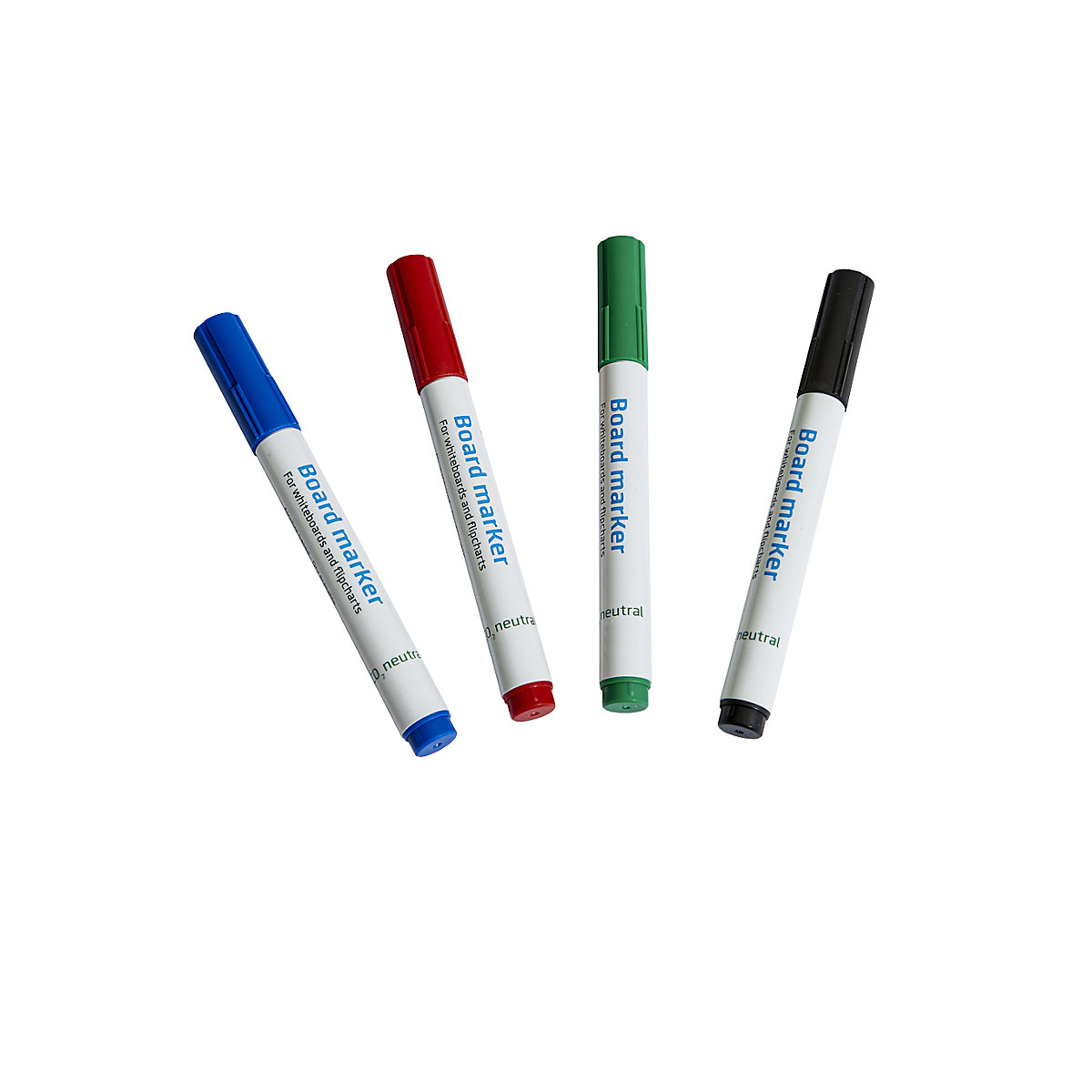 Board and flip-chart marker: colour assortment, blue, red, black