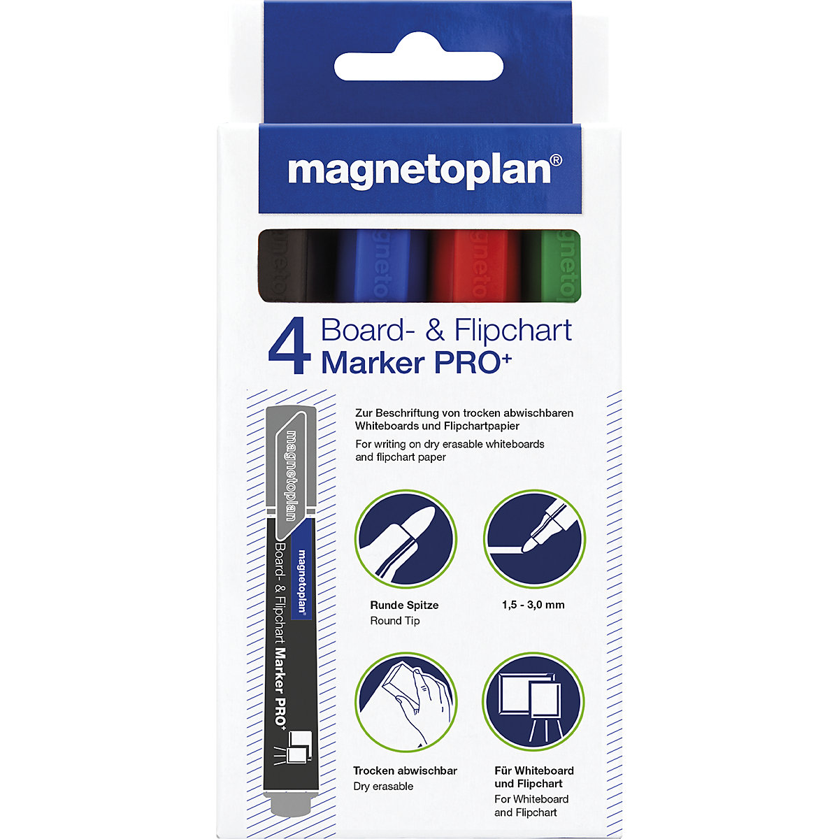 Board and flip chart markers, assorted – magnetoplan (Product illustration 6)-5