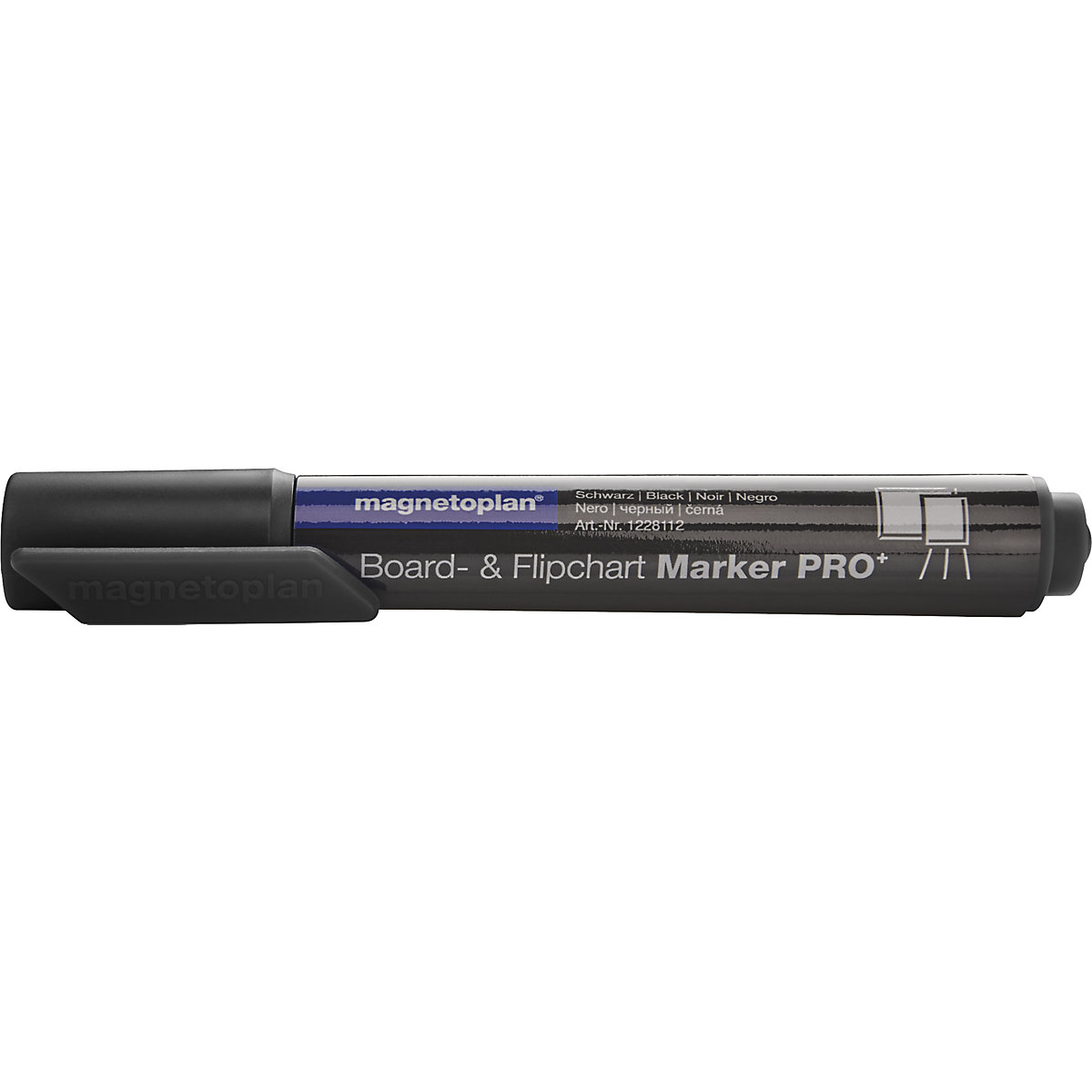 PRO+ board and flip-chart marker – magnetoplan, line width 1.5 – 3 mm, pack of 24, black-2