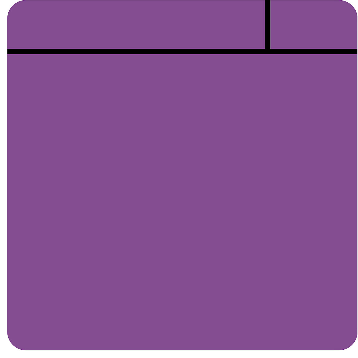 Post-it notes, magnetic, LxW 100 x 100 mm, pack of 10, purple-9