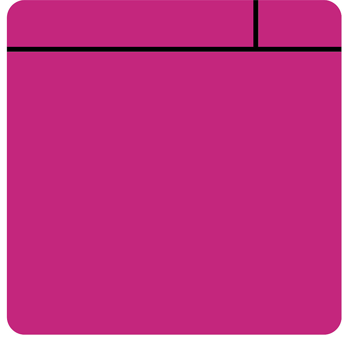 Post-it notes, magnetic, LxW 100 x 100 mm, pack of 10, pink-7
