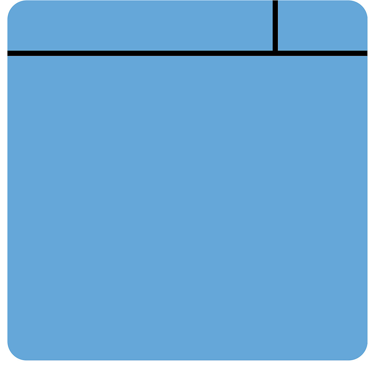 Post-it notes, magnetic, LxW 100 x 100 mm, pack of 10, light blue-11
