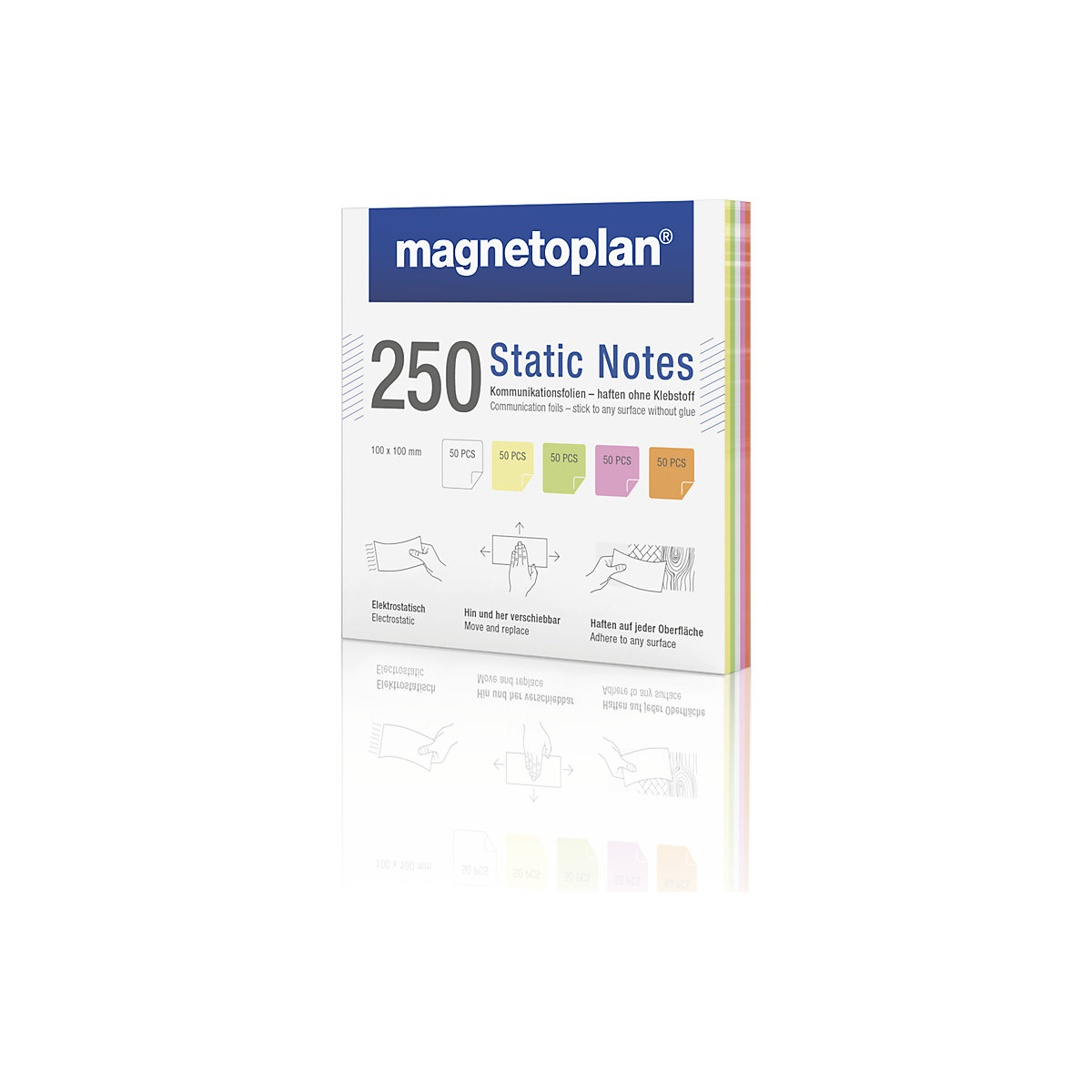Static Notes stick-on notes – magnetoplan (Product illustration 3)-2
