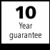 10 year guarantee. Products with this symbol have a 10 year guarantee (from the day of delivery) on the quality of material and processing.