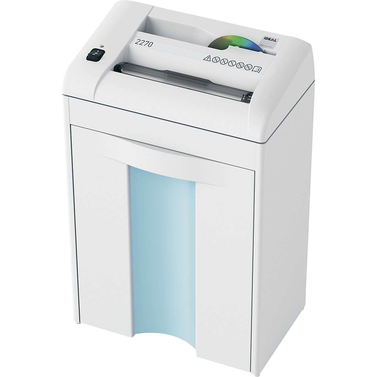 IDEAL – Document shredder 2270, collection capacity 20 l, strips, cut size 4 mm