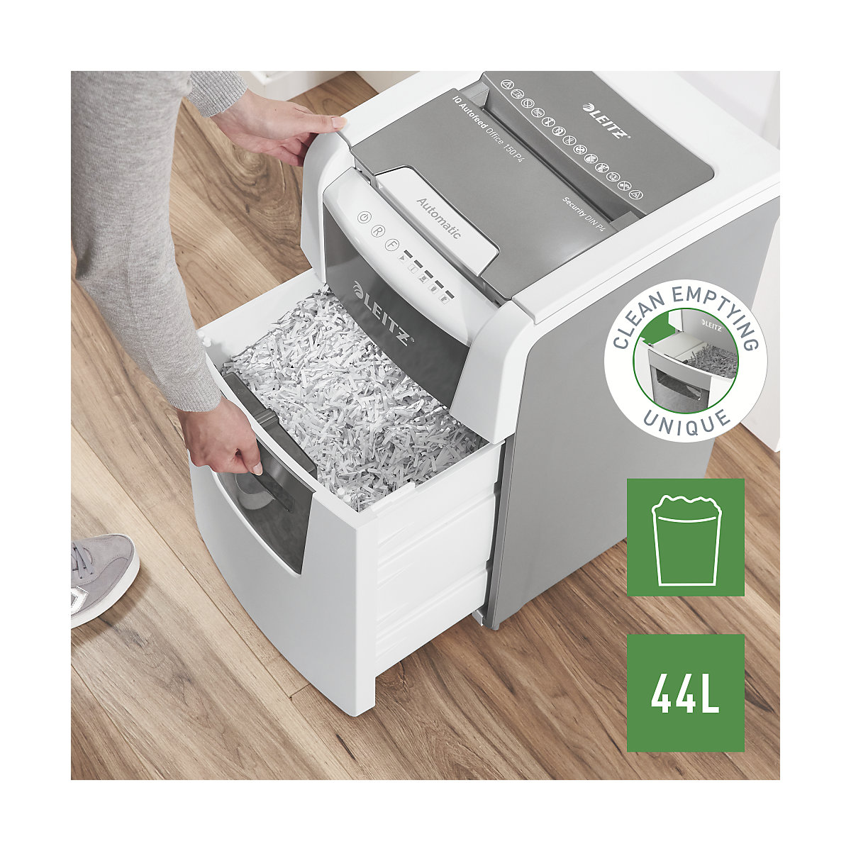 IQ Autofeed Office 150 document shredder – Leitz (Product illustration 7)-6