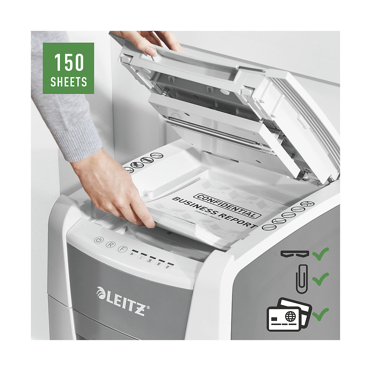 IQ Autofeed Office 150 document shredder – Leitz (Product illustration 8)-7