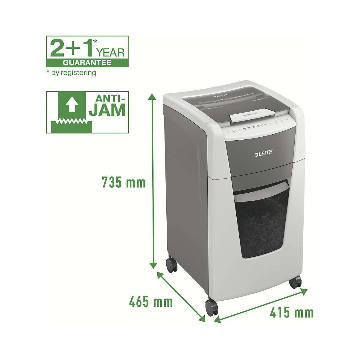 IQ Autofeed Office 300 document shredder – Leitz (Product illustration 13)-12