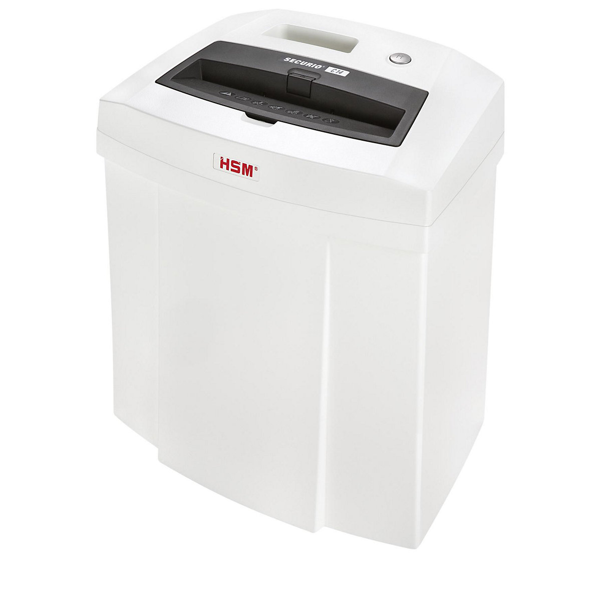 SECURIO document shredder C14 – HSM, collection capacity 20 l, particles, 5 – 6 sheets-4