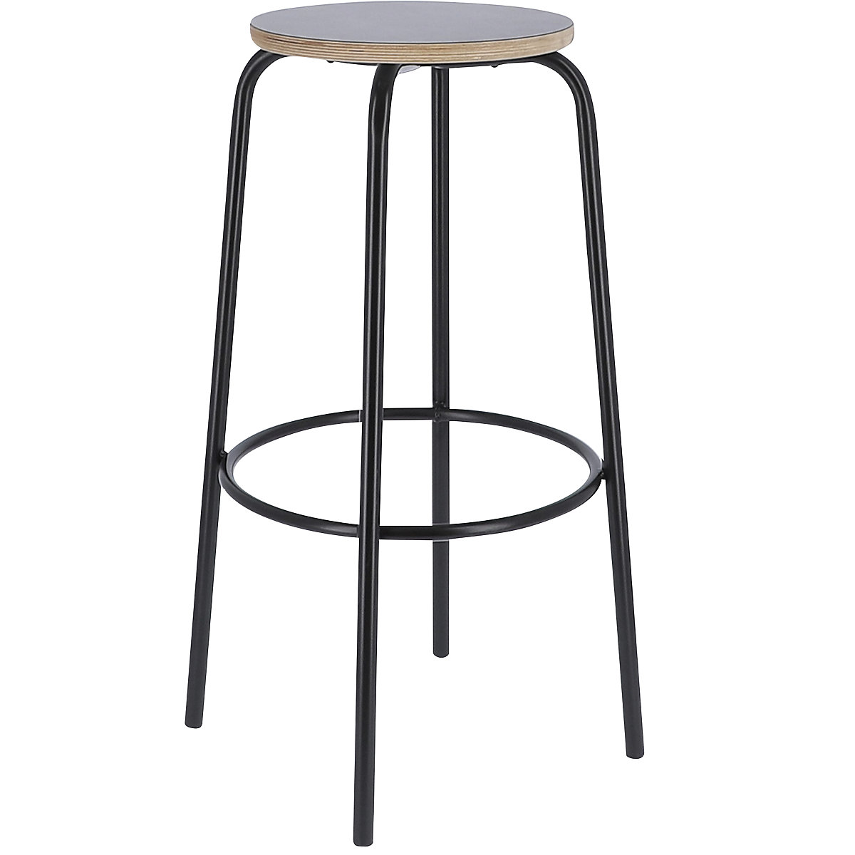 PARIS bar stool, seat height 750 mm, black-6