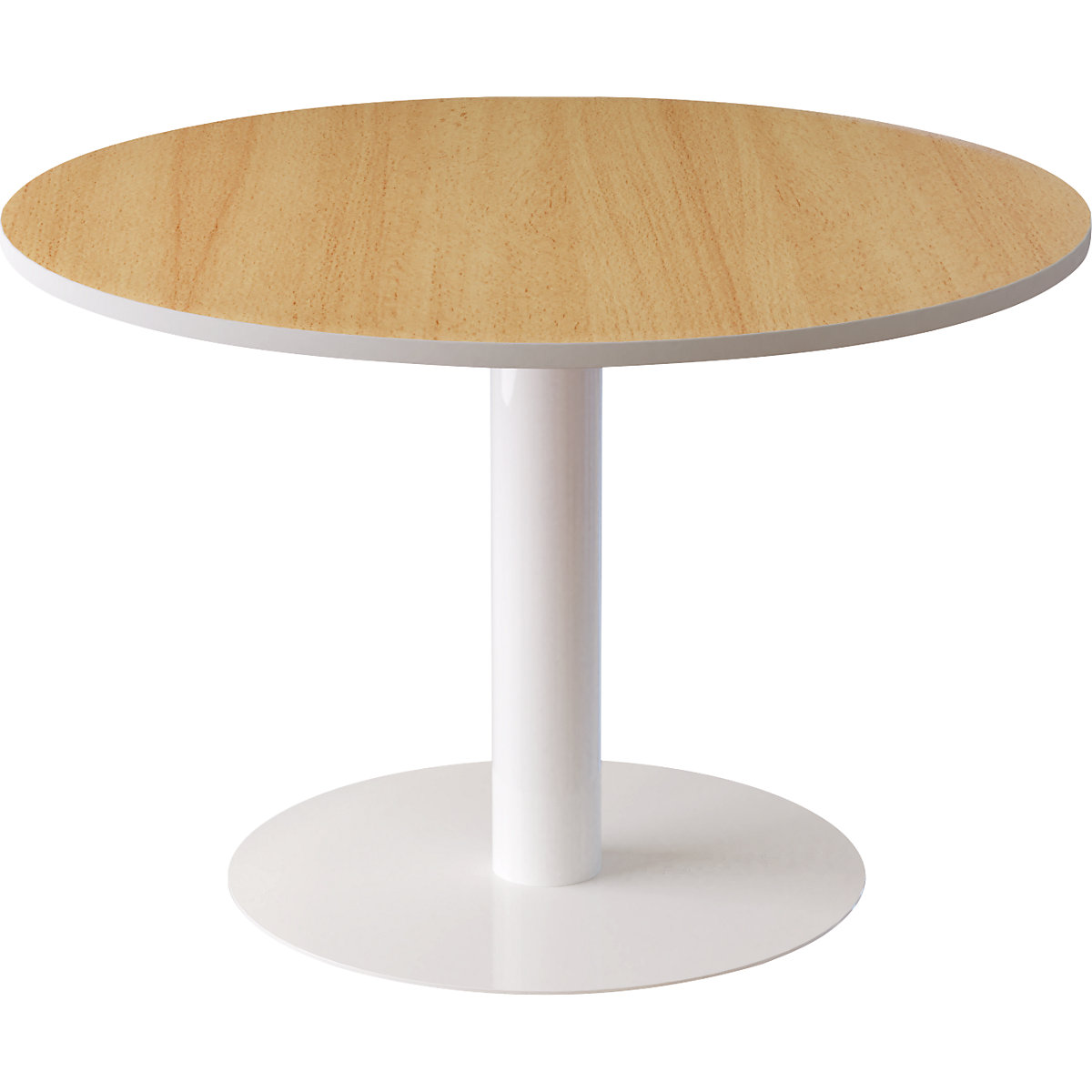 Conference table, Ø 1150 mm, 750 mm high, beech finish-4