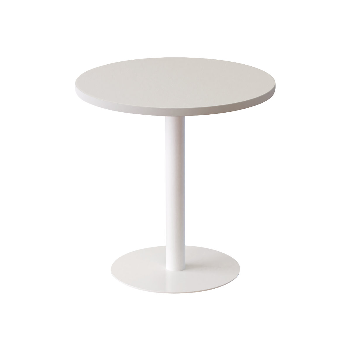 Lounge table, round, Ø 600 mm, white-2