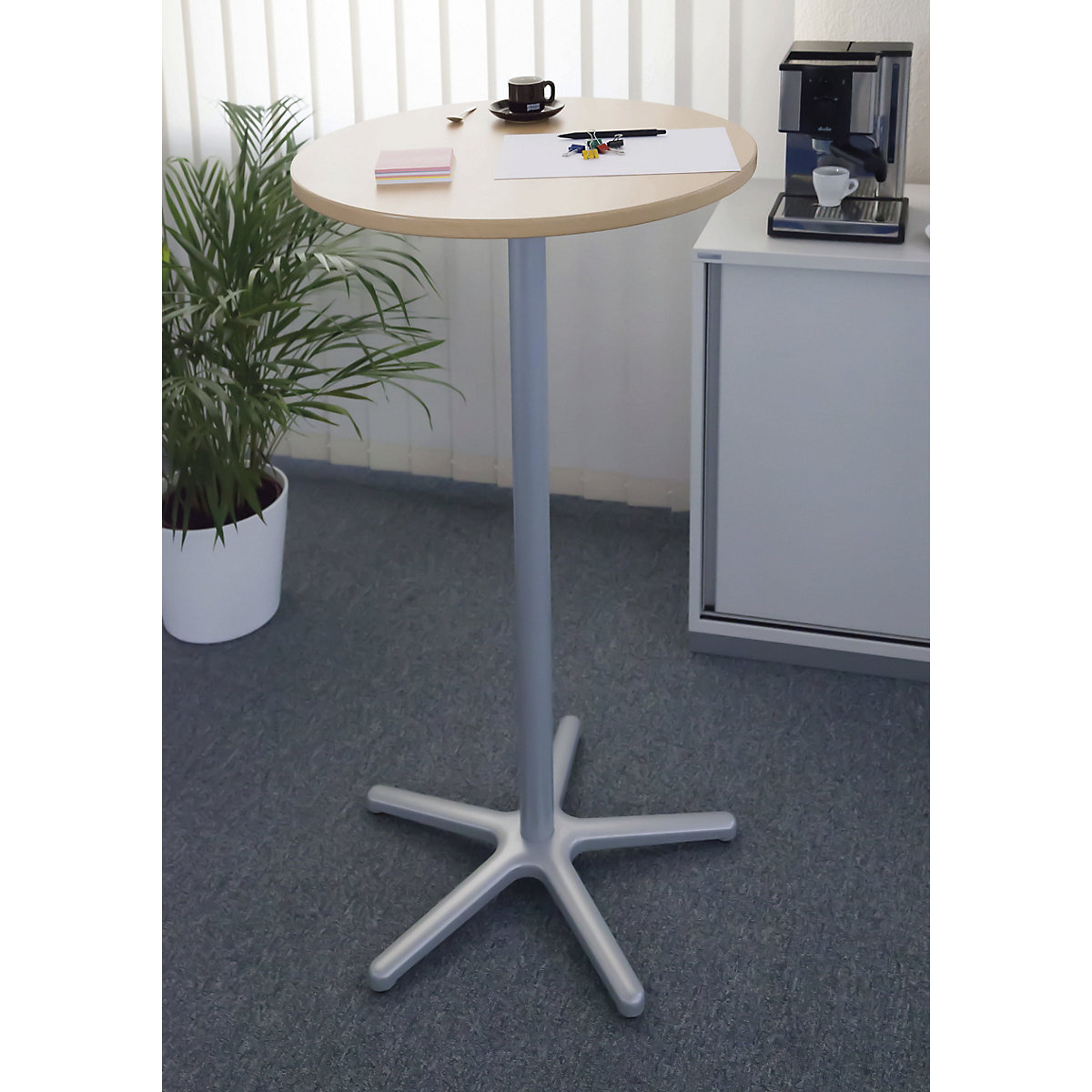 Pedestal table, Ø 600 mm – MAUL (Product illustration 2)-1