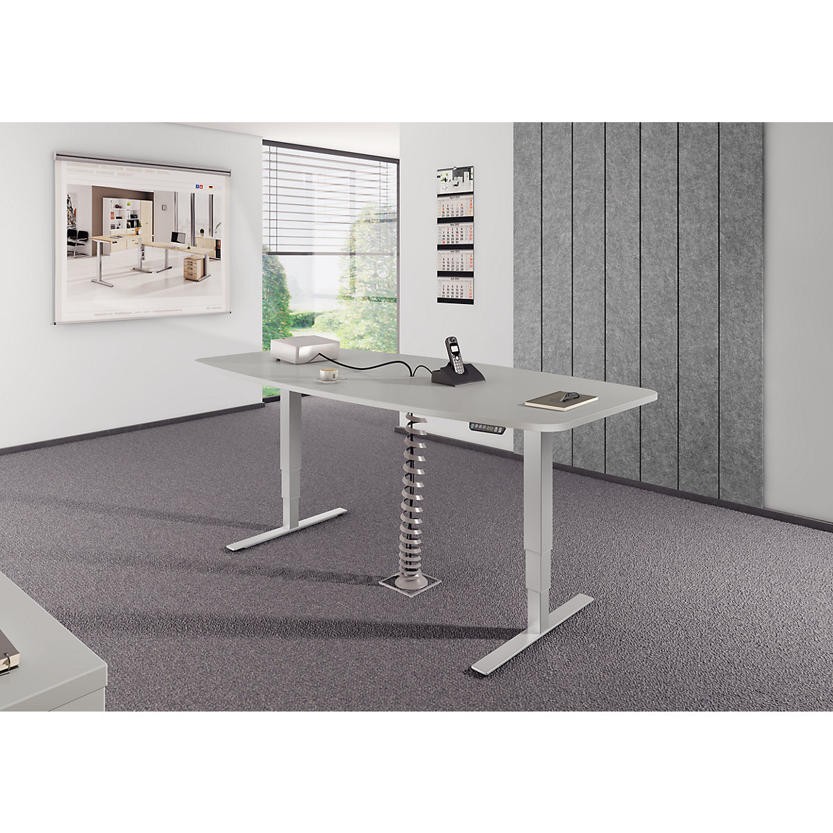 Conference table, WxD 2200 x 1030 mm (Product illustration 2)-1