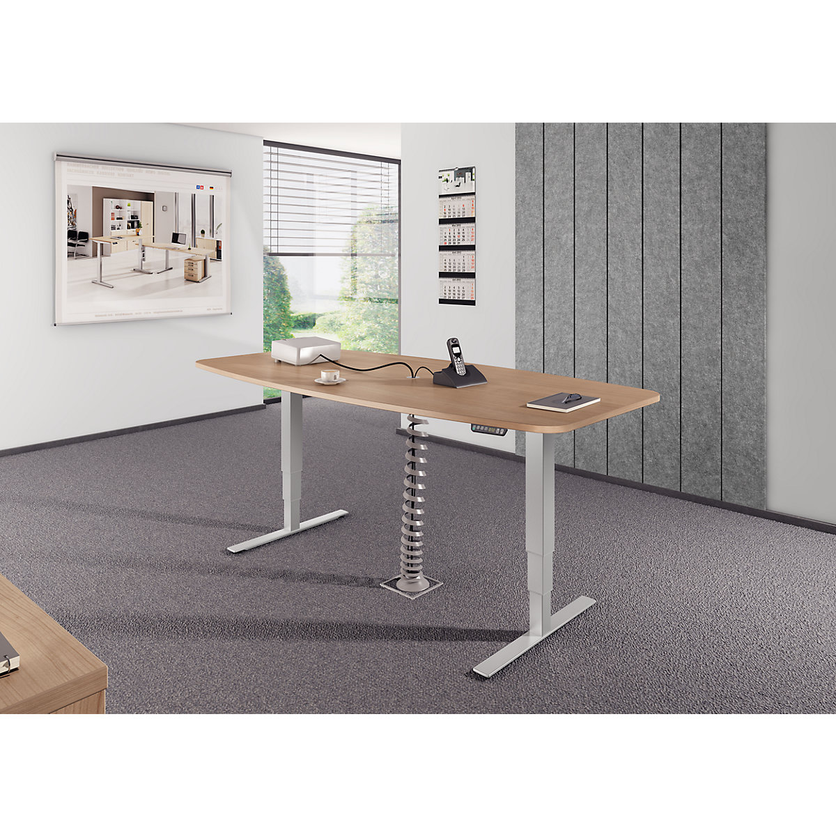 Conference table, WxD 2200 x 1030 mm (Product illustration 16)-15
