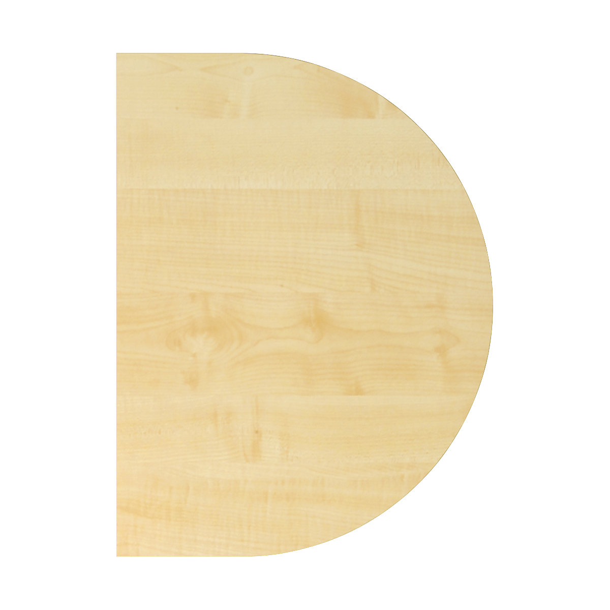 Conference tabletop – eurokraft pro, semi-circle top, width 800 mm, maple finish-10