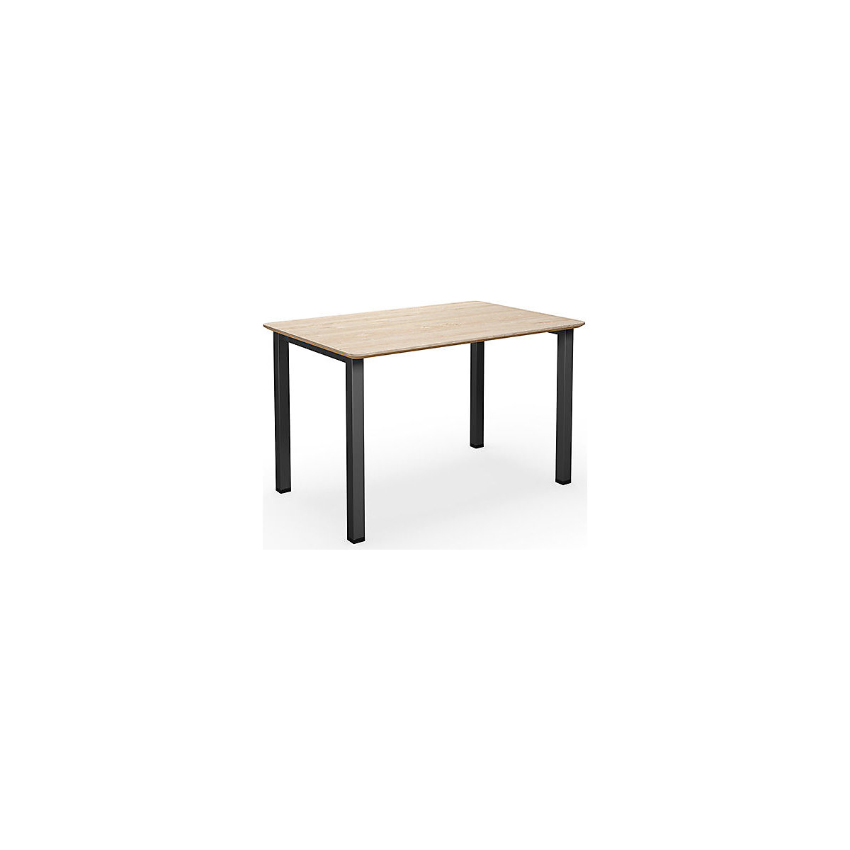 DUO-U Trend multi-purpose desk, straight tabletop, rounded corners