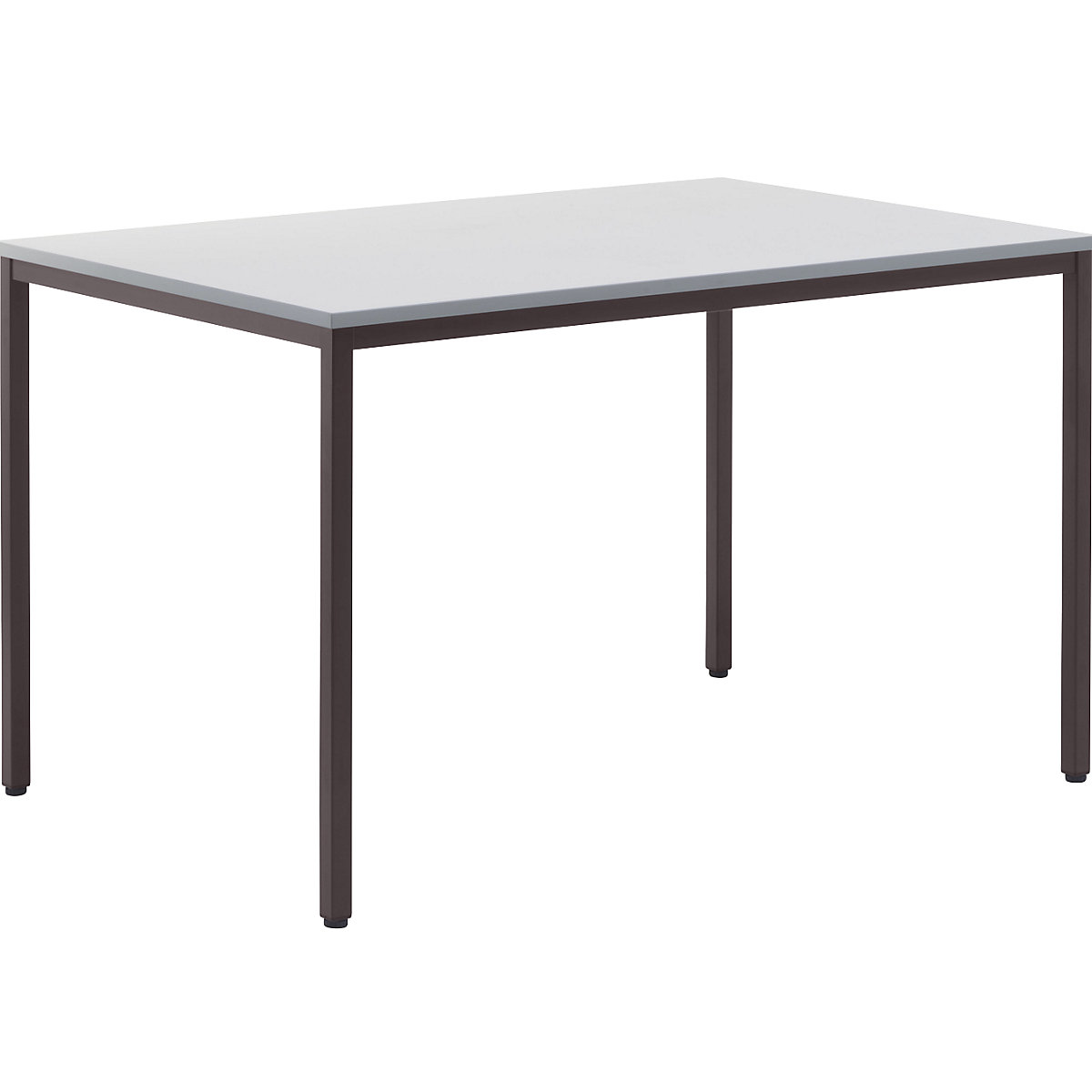 Multi-purpose table – eurokraft basic, HxWxD 720 x 1200 x 800 mm, top in light grey, grey brown frame-5