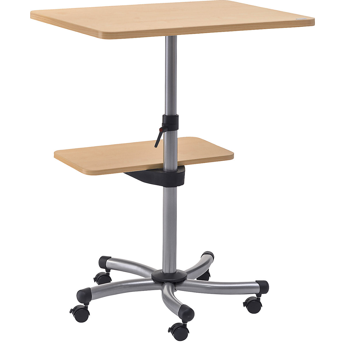 Multi-purpose table, overall height 720 – 1120 mm, top in beech finish-5