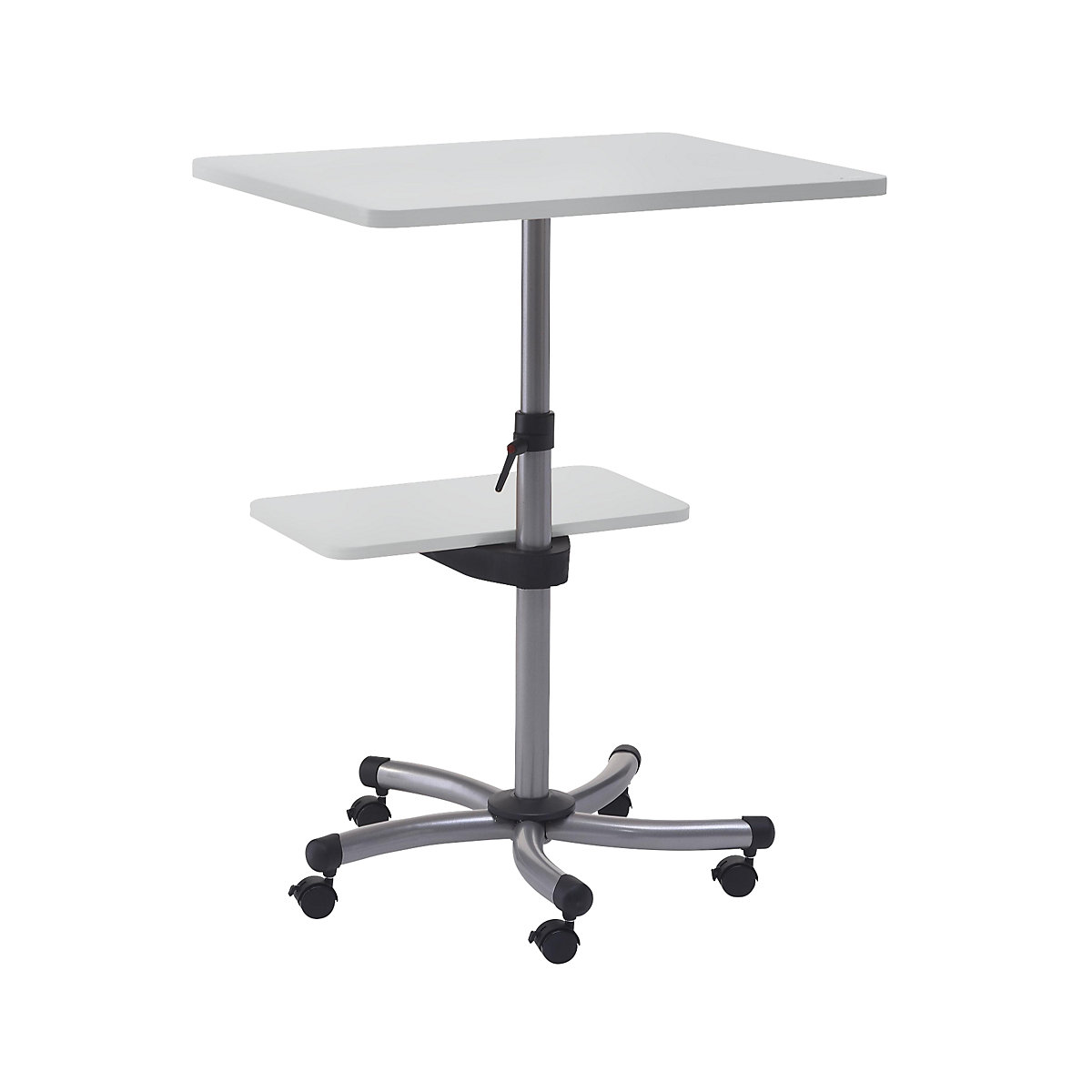 Multi-purpose table, overall height 720 – 1120 mm, light grey top-5