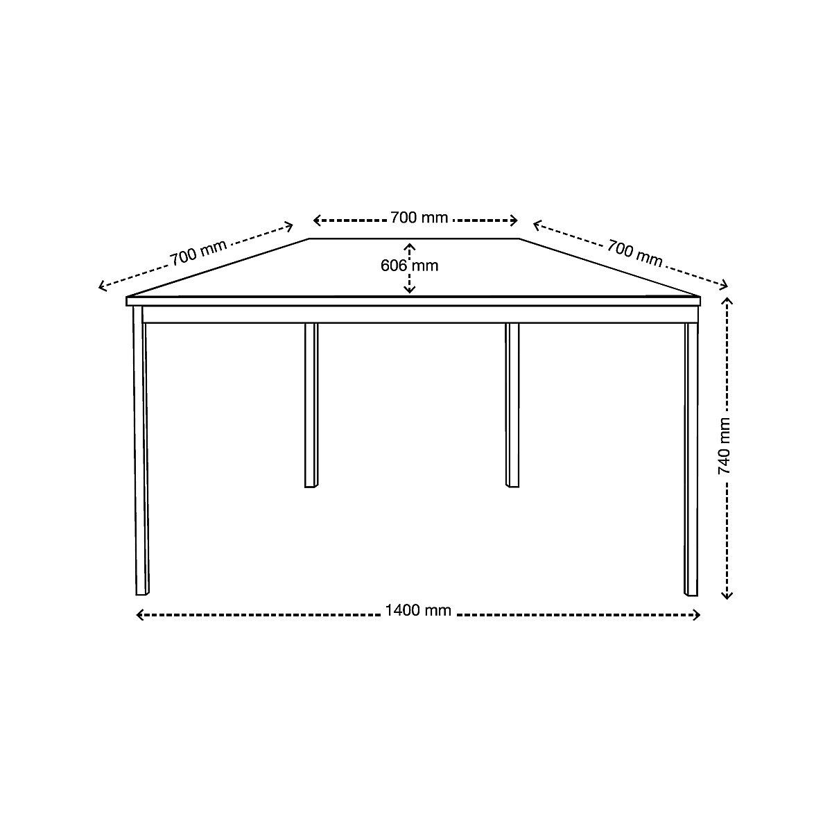 Multipurpose table – eurokraft basic (Product illustration 25)-24