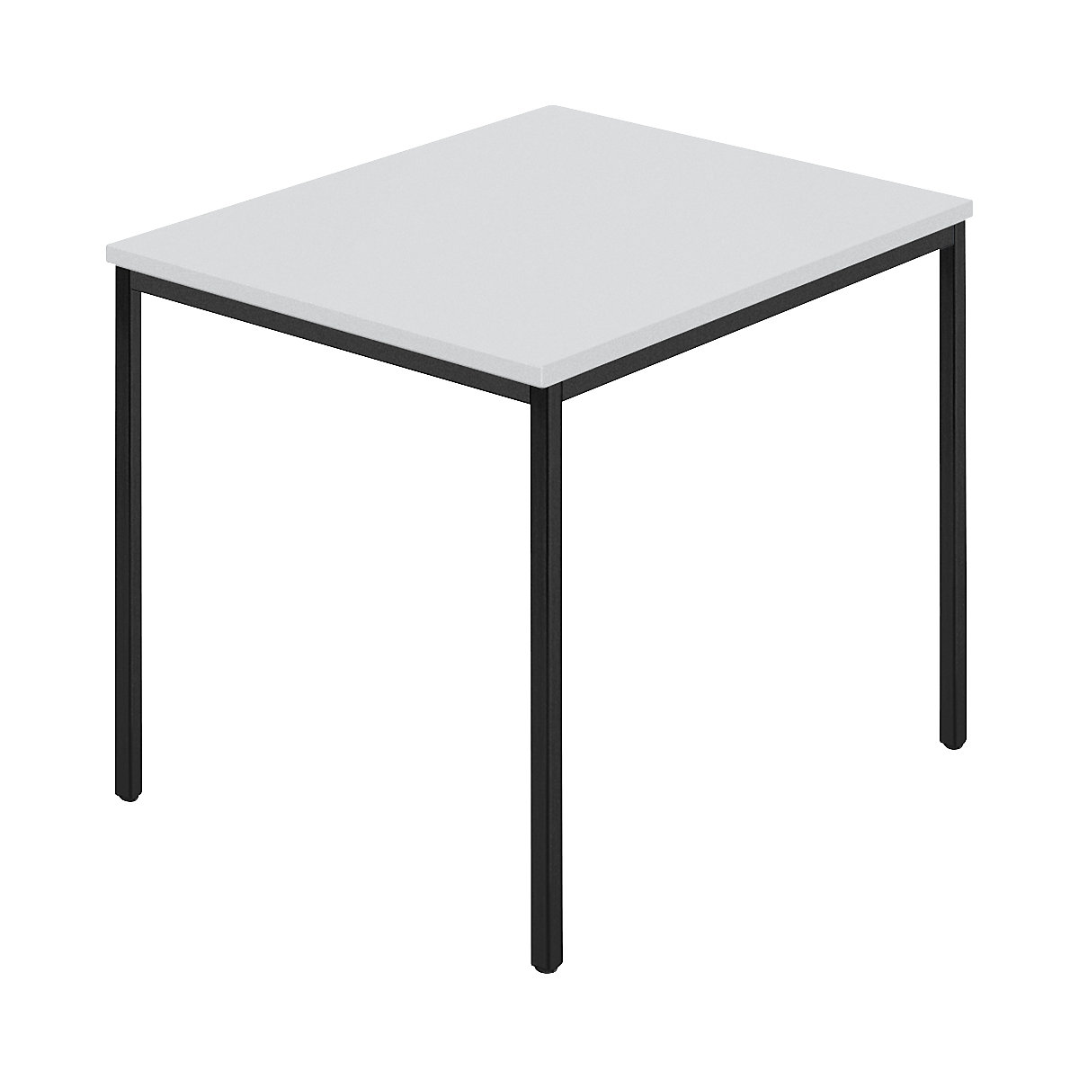Rectangular table, coated rectangular tubing, WxD 800 x 800 mm, grey / charcoal-8