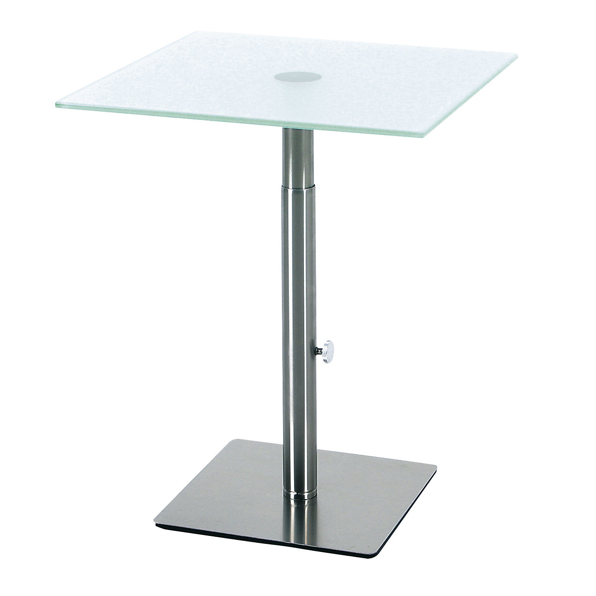 Side table, height adjustable