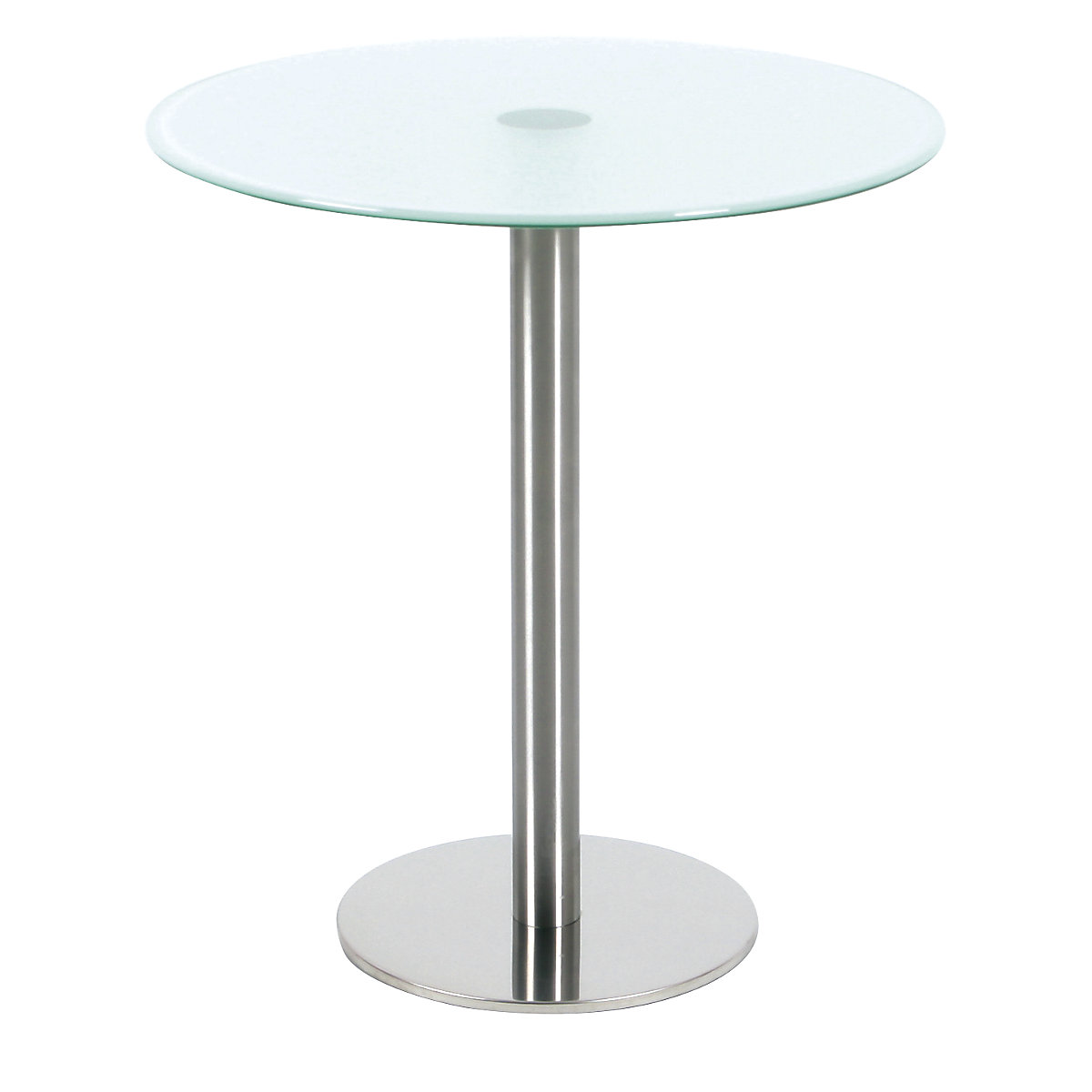 Side table, round, HxØ 550 x 495 mm, glass top with satin finish-2