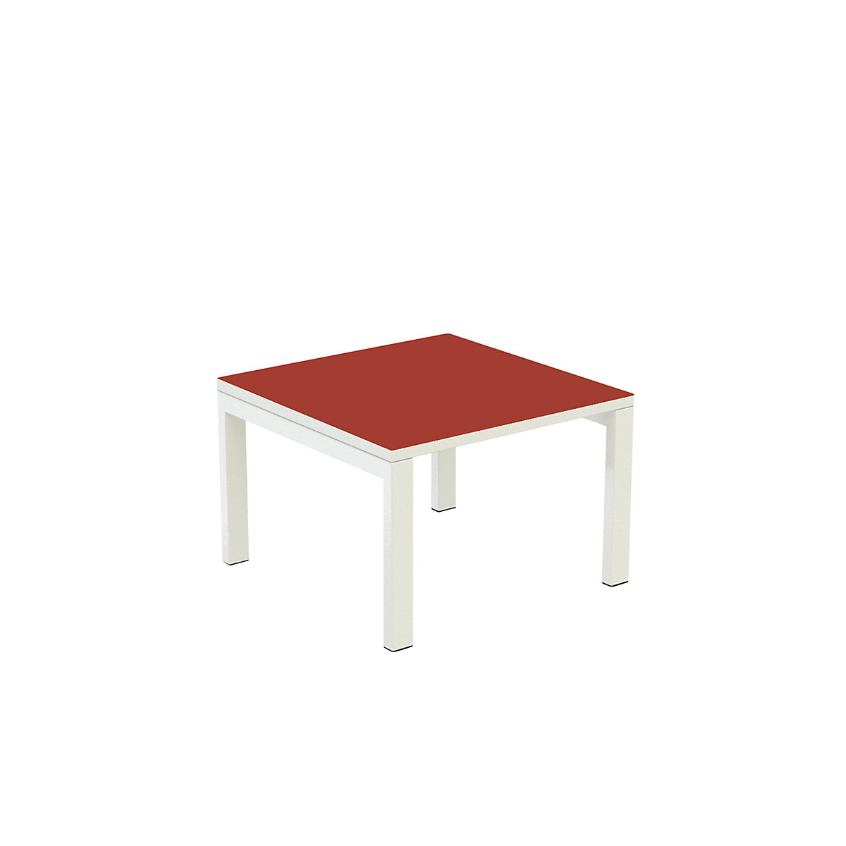 easyDesk® side table – Paperflow, HxWxD 400 x 600 x 600 mm, red-8