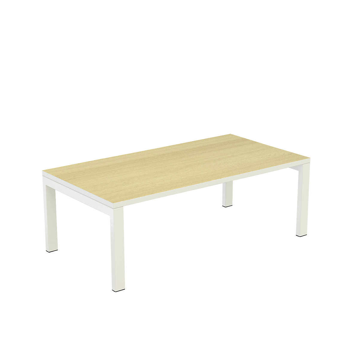 easyDesk® side table – Paperflow, HxWxD 400 x 1140 x 600 mm, beech finish-7