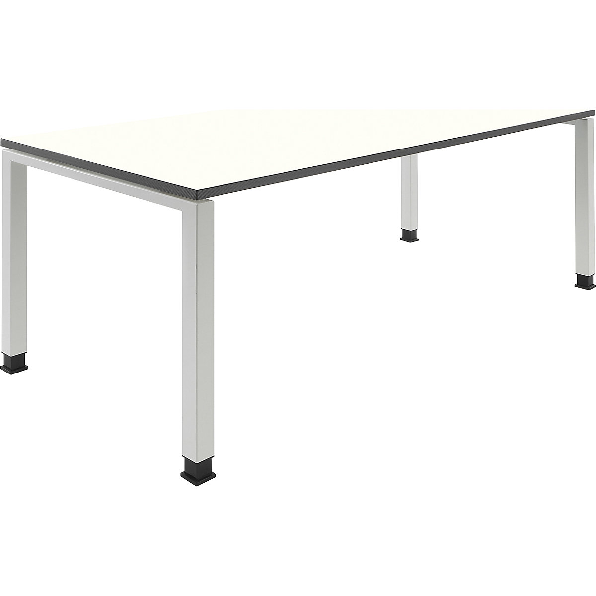 mauser – ARCOS desk, WxD 1800 x 800 mm, pure white tabletop