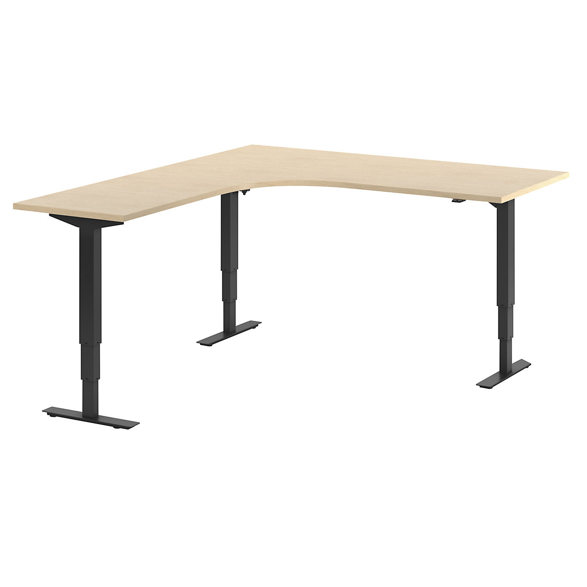 Birch shop corner desk