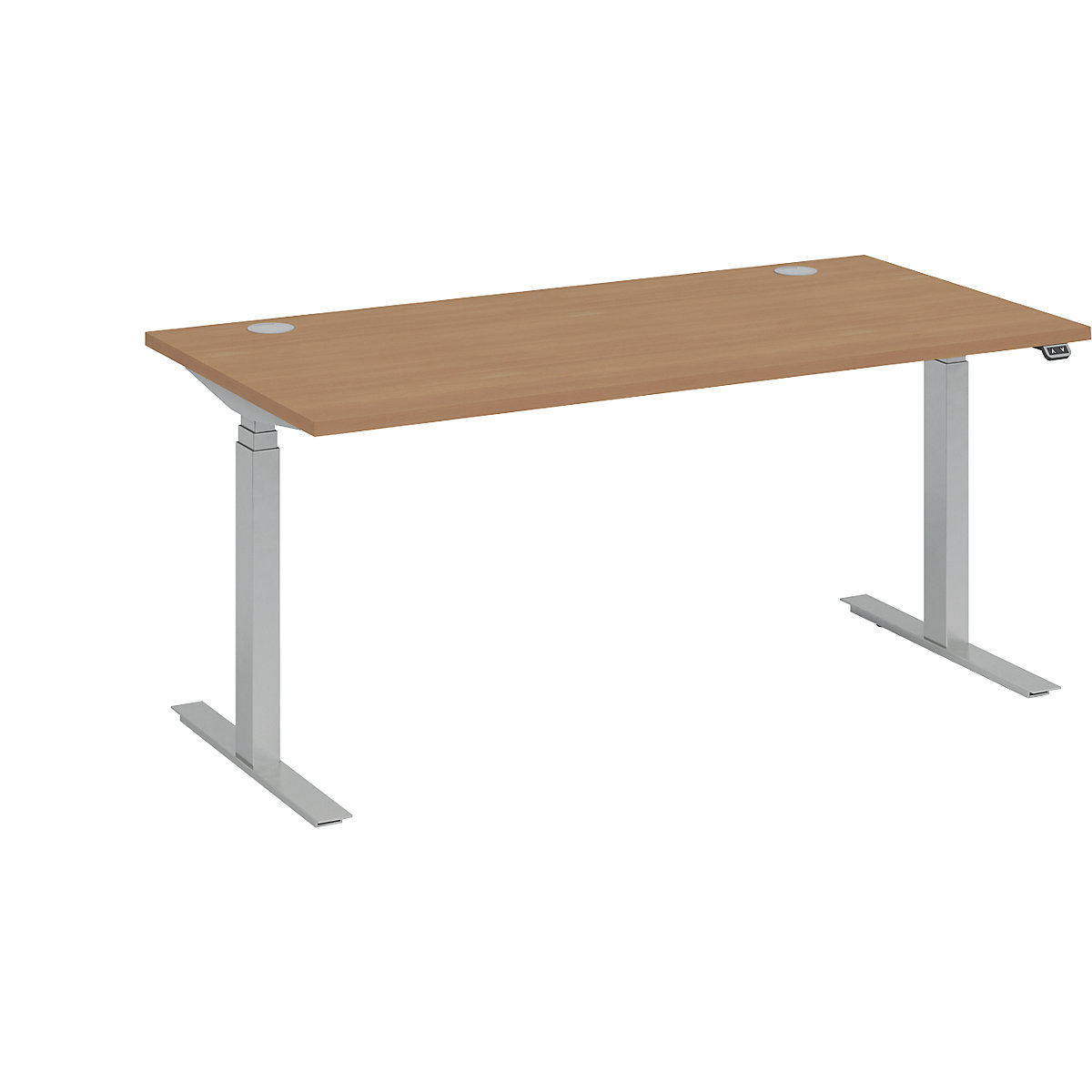 Desk on sale silver legs