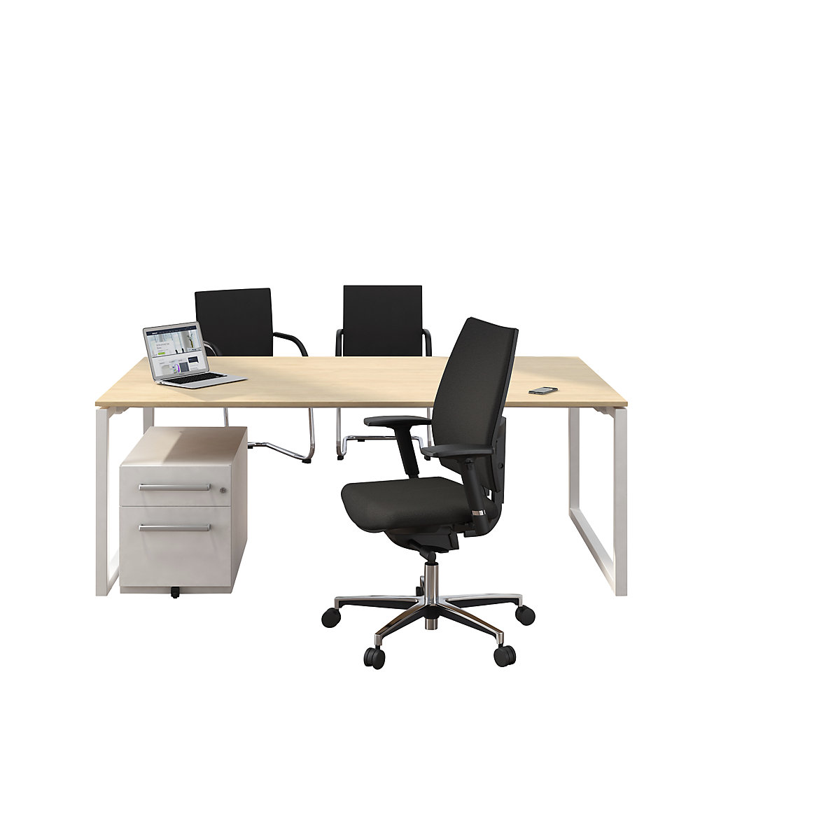 CITO desk, O-frame – BISLEY (Product illustration 12)-11