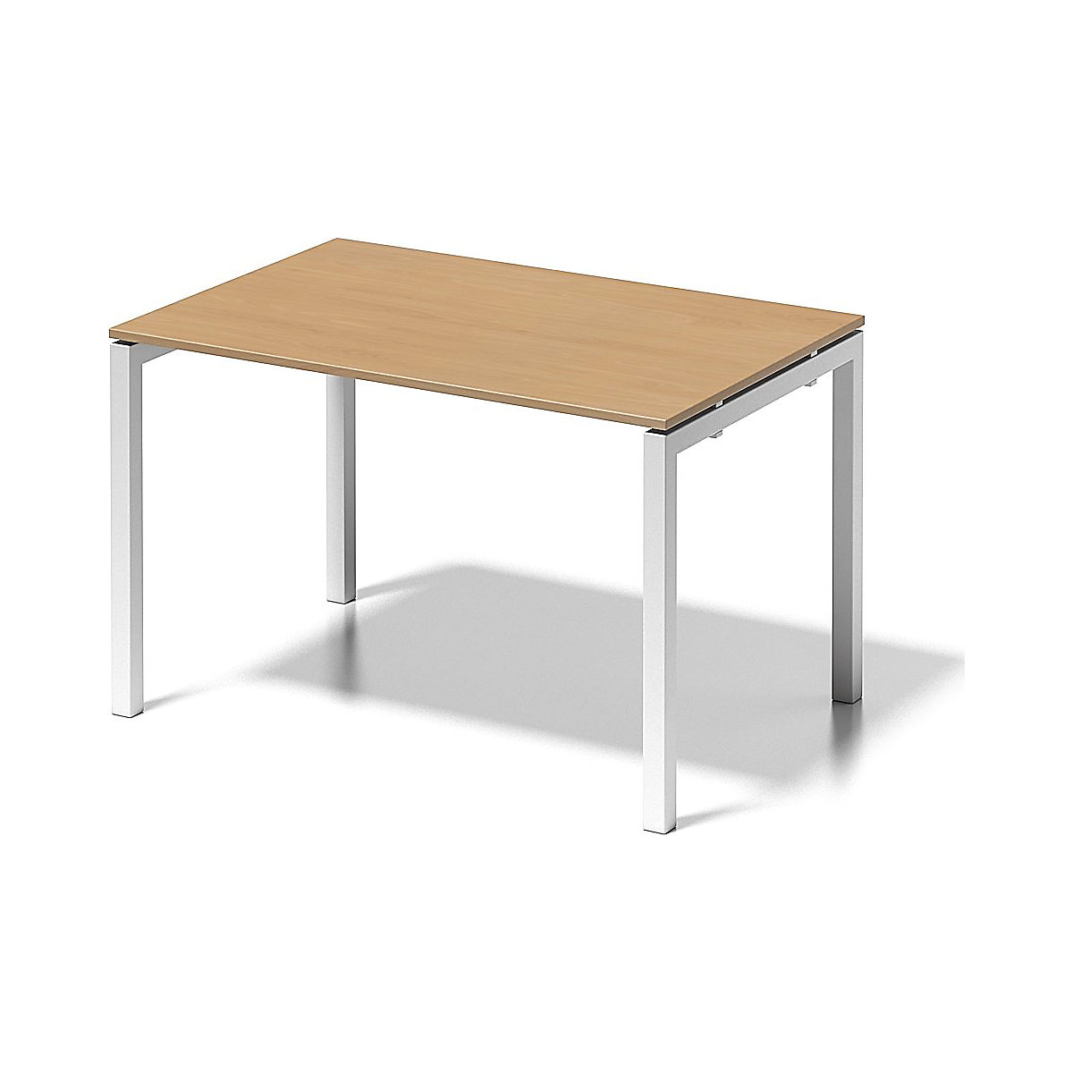 CITO desk, U-frame – BISLEY, HxWxD 740 x 1200 x 800 mm, white frame, beech tabletop-8