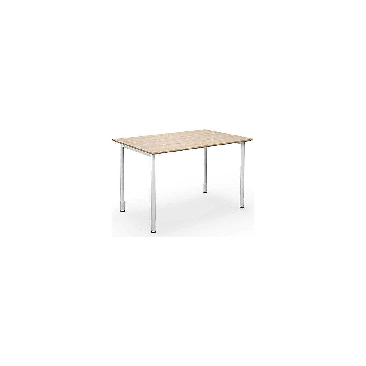 DUO-C Trend multi-purpose desk, straight tabletop, WxD 1200 x 800 mm, oak, white-3