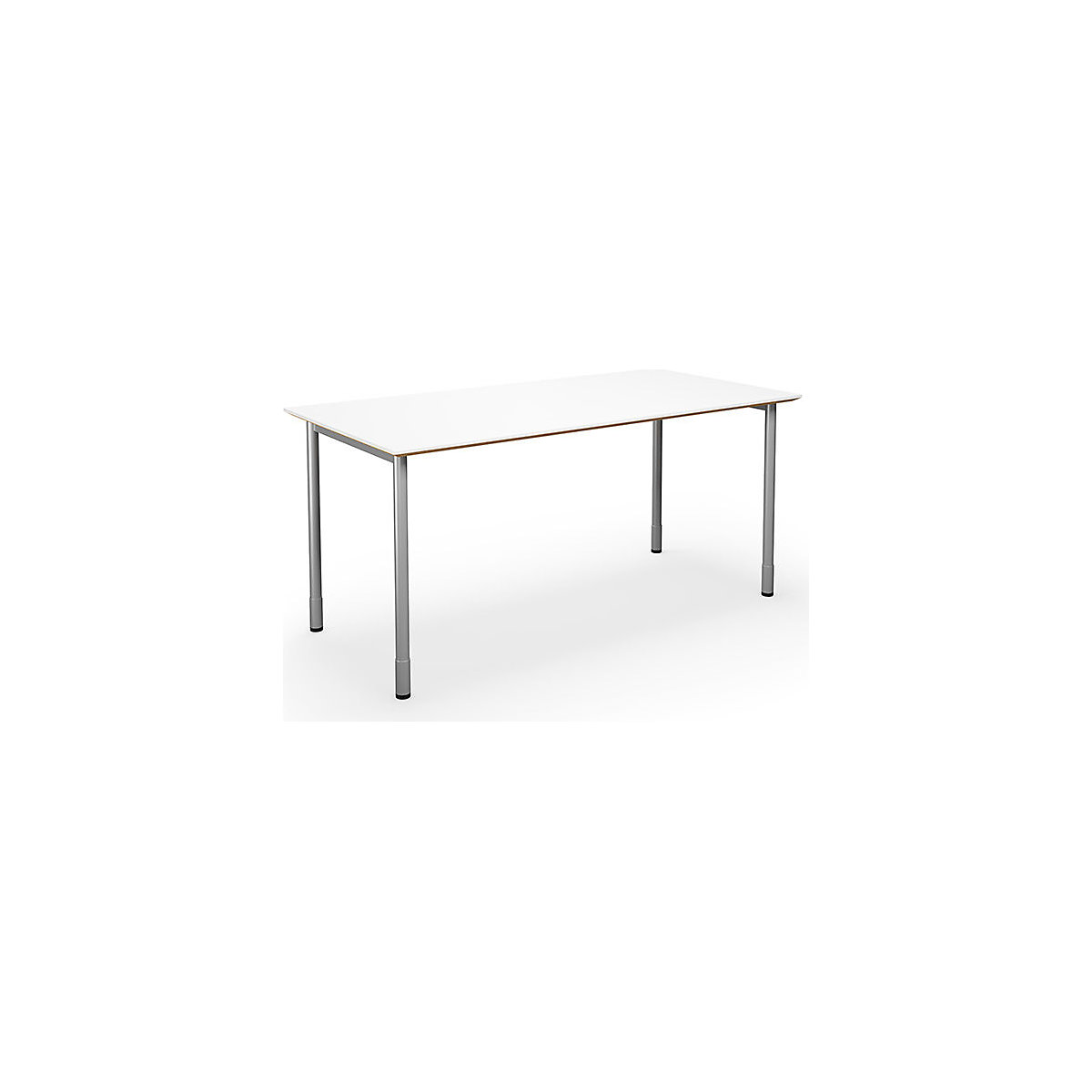 DUO-C Trend multi-purpose desk, straight tabletop, WxD 1600 x 800 mm, white, silver-5