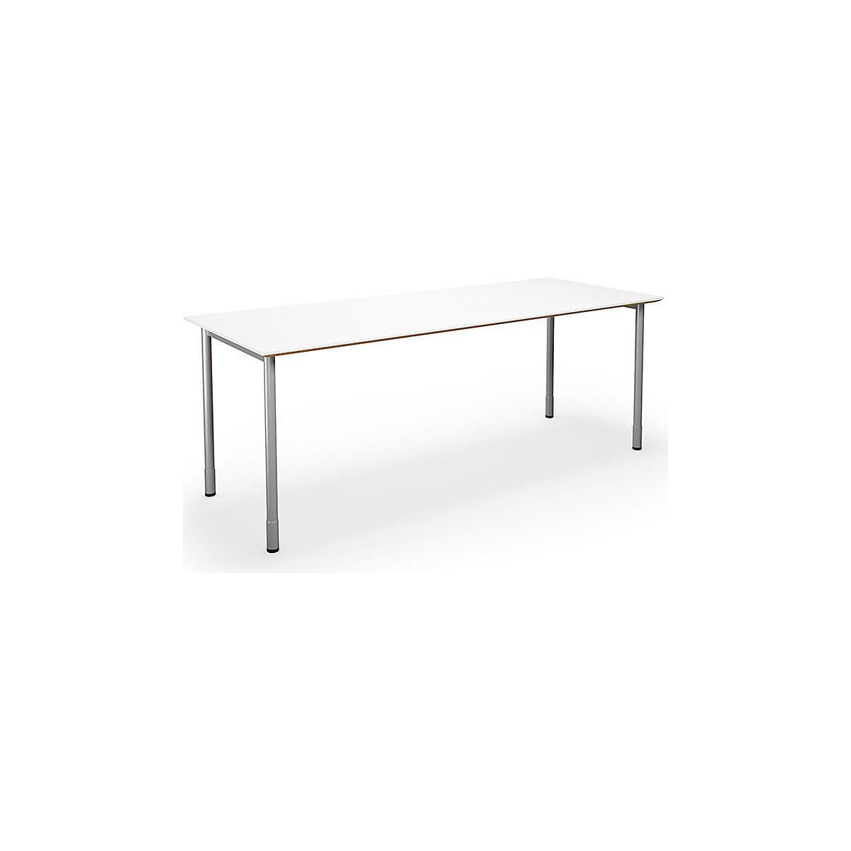 DUO-C Trend multi-purpose desk, straight tabletop, WxD 1800 x 800 mm, white, silver-5