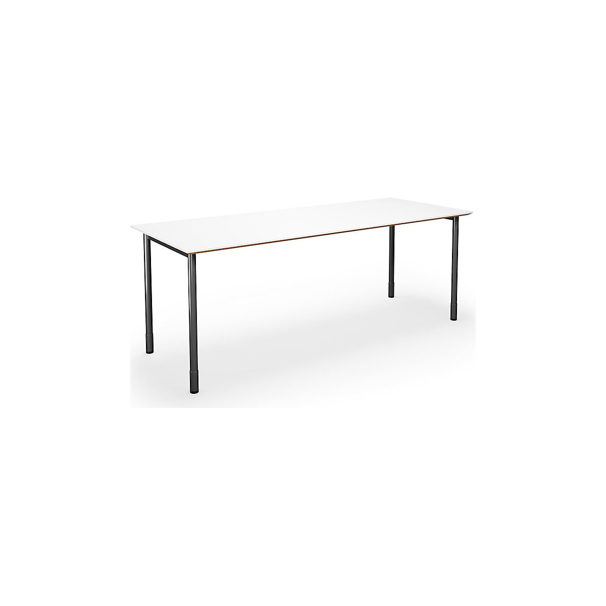 DUO-C Trend multi-purpose desk, straight tabletop, WxD 1800 x 800 mm, white, black-1