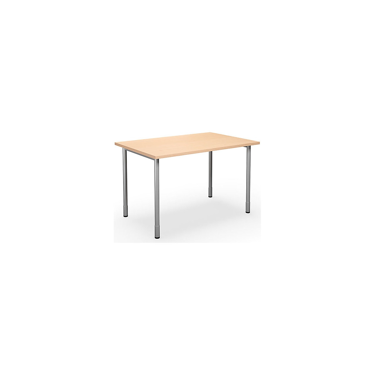DUO-C multi-purpose desk, straight tabletop, WxD 1200 x 800 mm, birch, silver-13