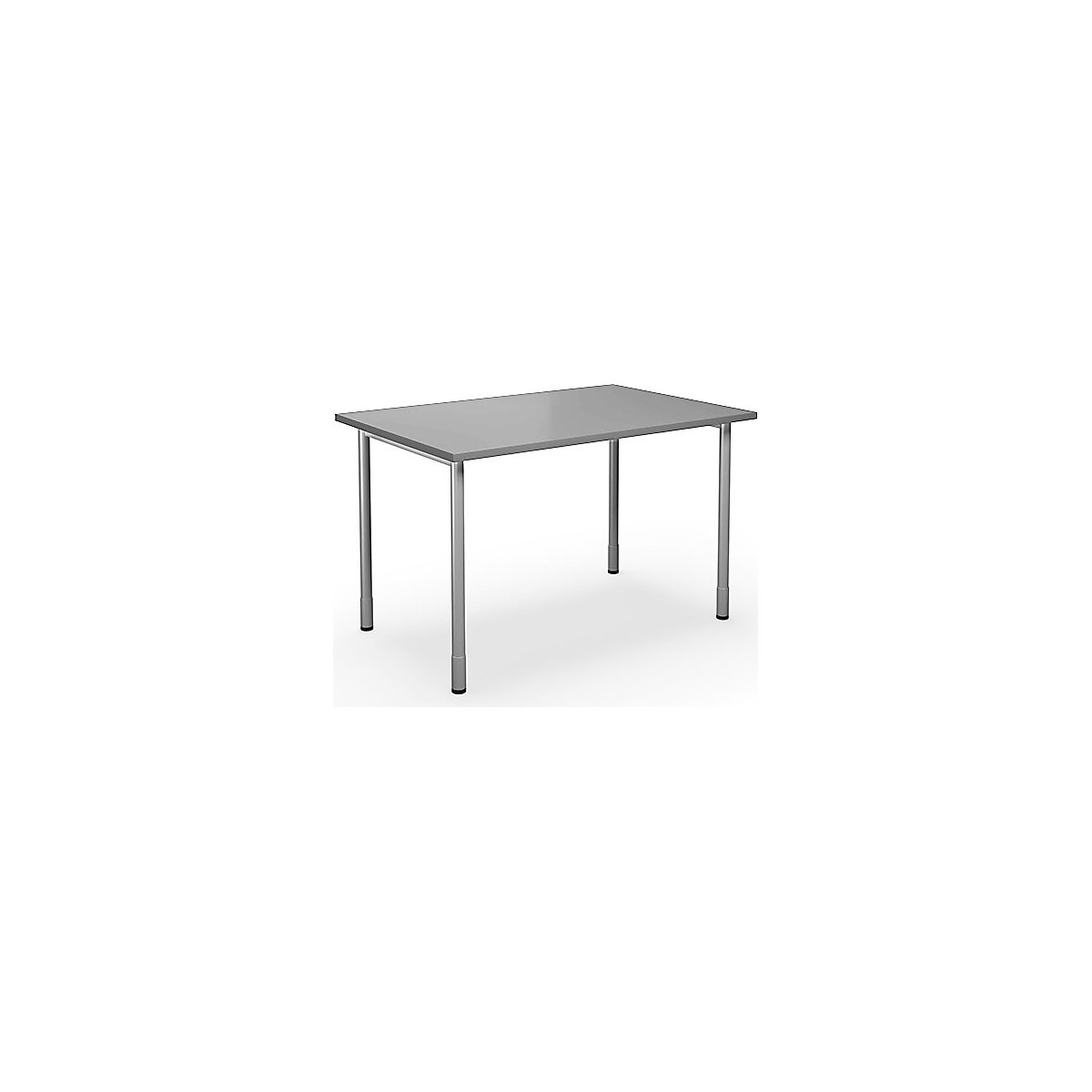 DUO-C multi-purpose desk, straight tabletop, WxD 1200 x 800 mm, light grey, silver-12