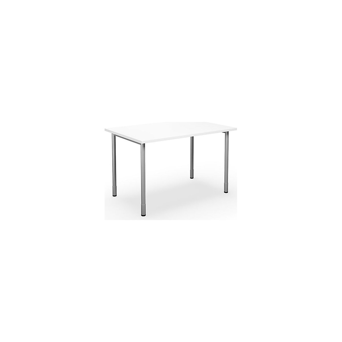 DUO-C multi-purpose desk, straight tabletop, WxD 1200 x 800 mm, white, silver-10