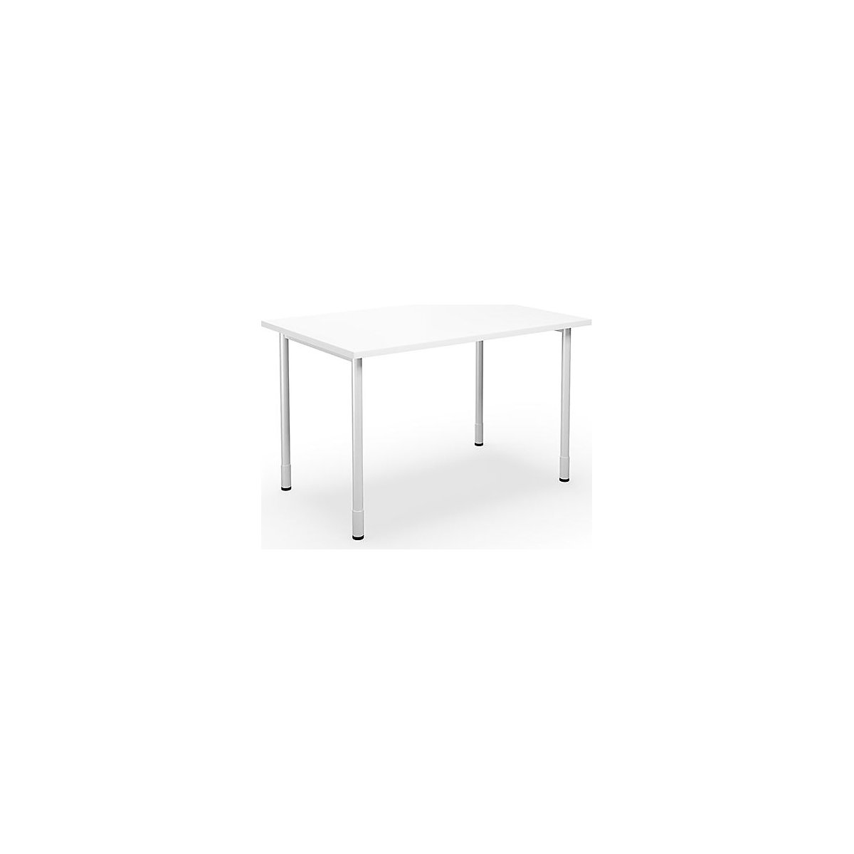DUO-C multi-purpose desk, straight tabletop, WxD 1200 x 800 mm, white, white-2