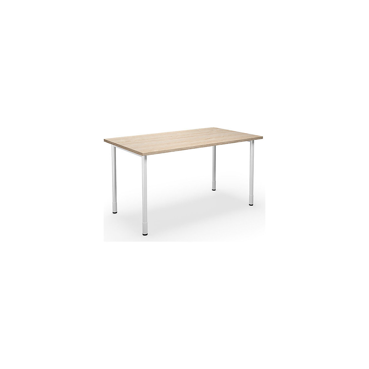 DUO-C multi-purpose desk, straight tabletop, WxD 1400 x 800 mm, oak, oak-8