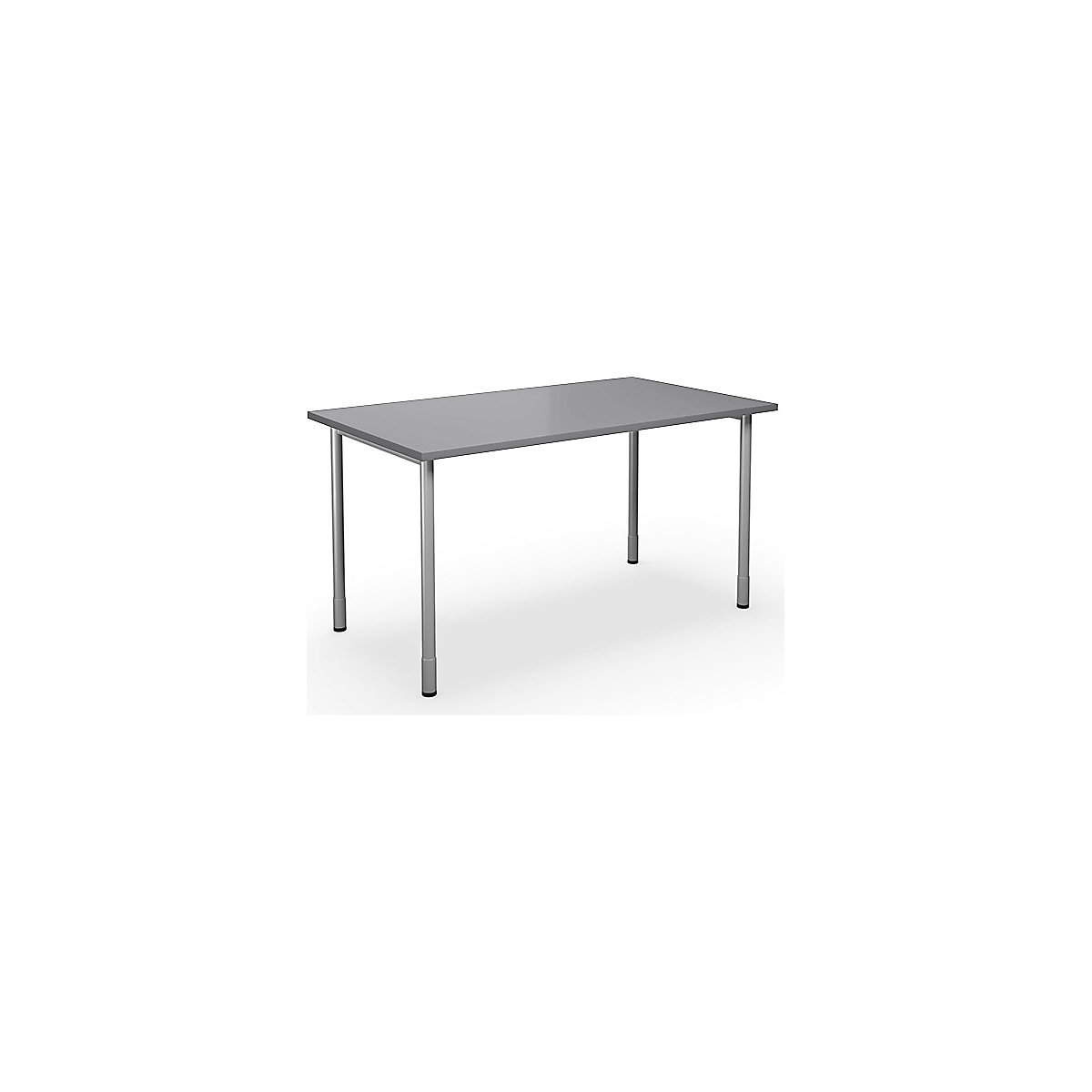 DUO-C multi-purpose desk, straight tabletop, WxD 1400 x 800 mm, light grey, silver-7