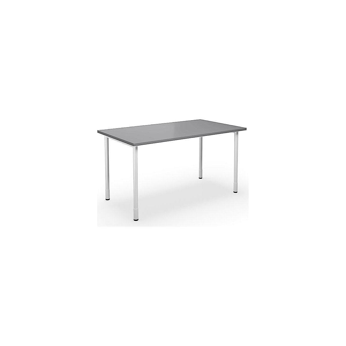 DUO-C multi-purpose desk, straight tabletop, WxD 1400 x 800 mm, light grey, white-9