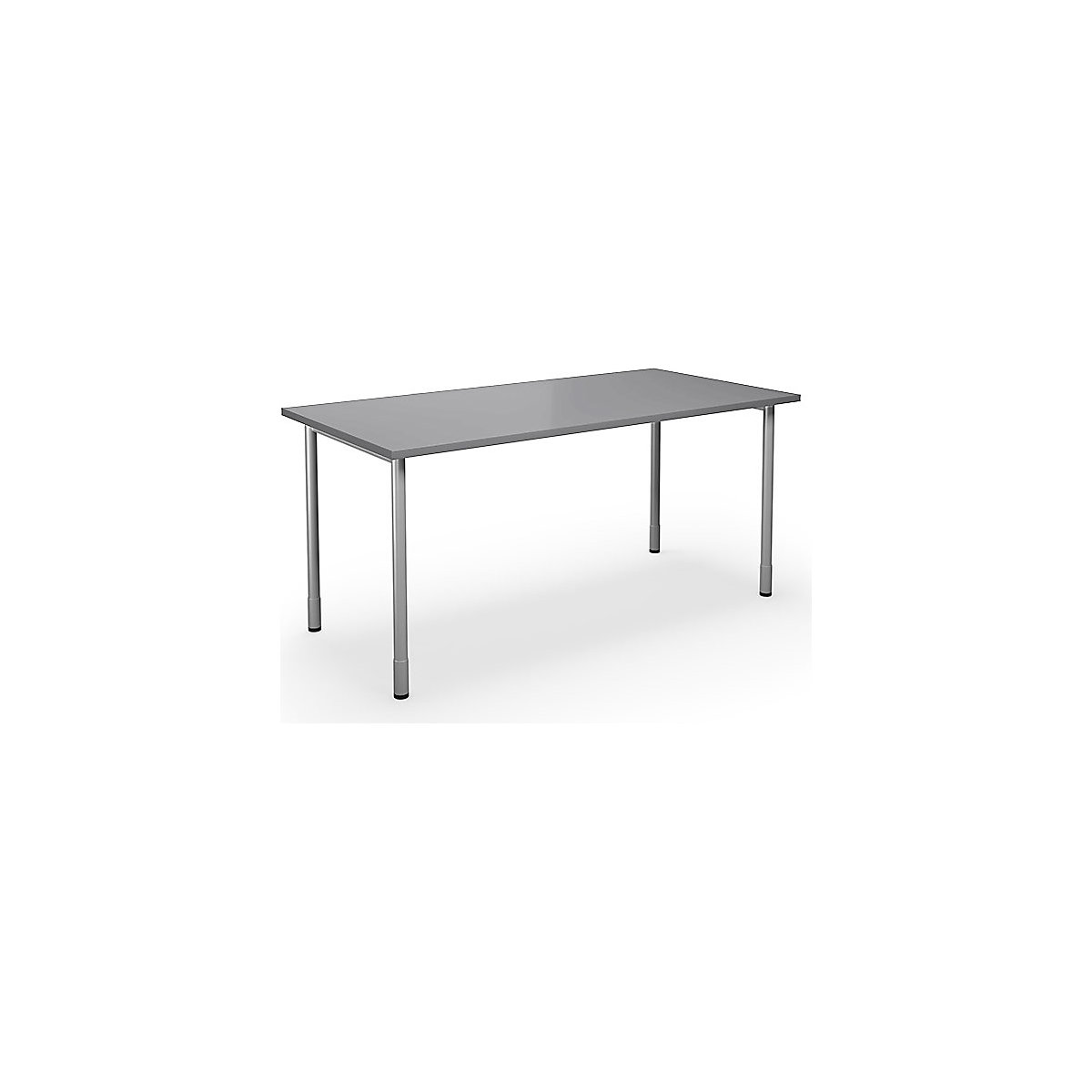 DUO-C multi-purpose desk, straight tabletop, WxD 1600 x 800 mm, light grey, silver-16