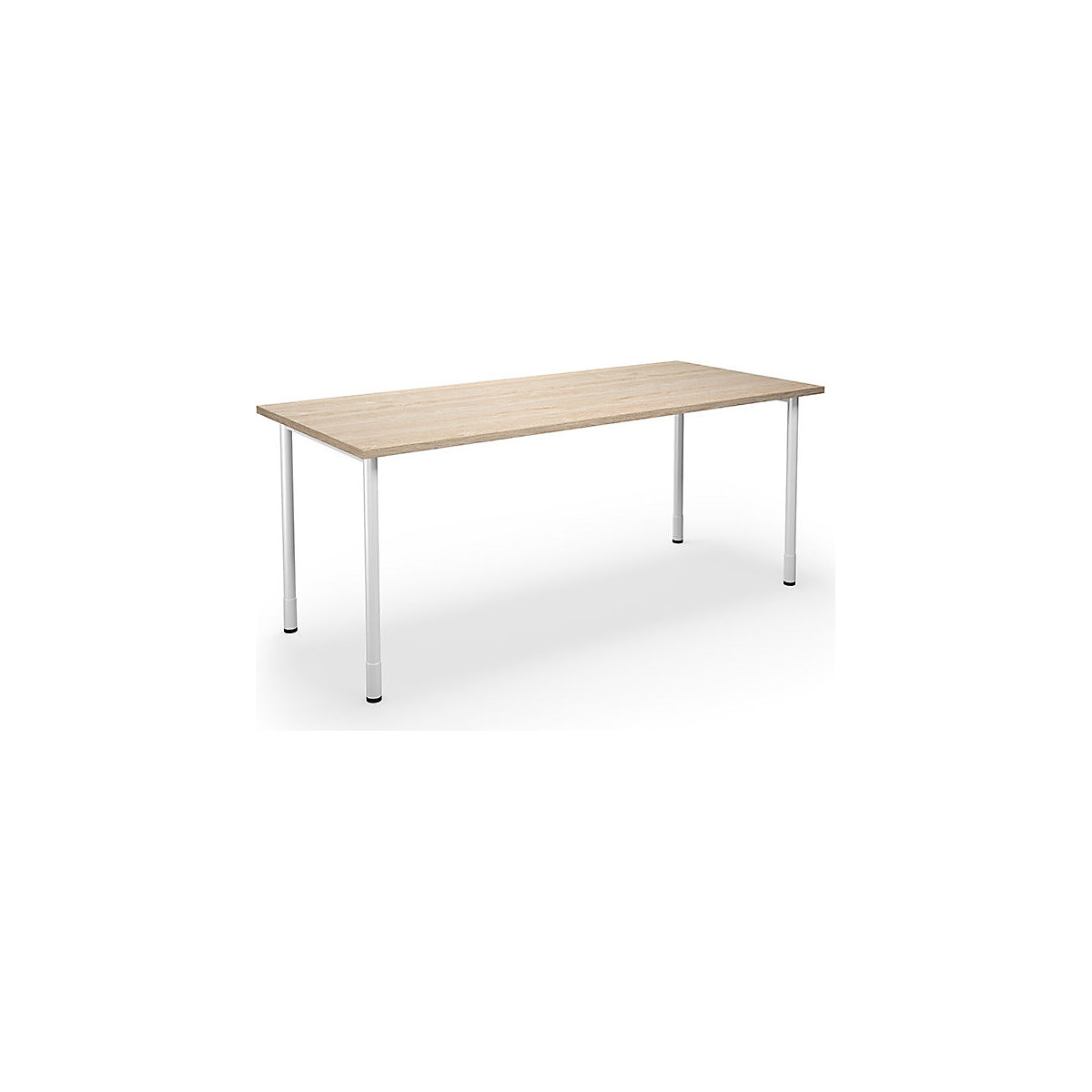 DUO-C multi-purpose desk, straight tabletop, WxD 1800 x 800 mm, oak, oak-10