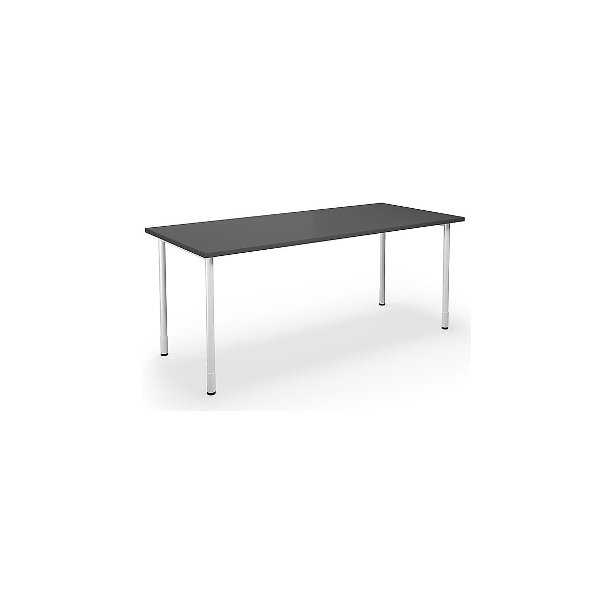 DUO-C multi-purpose desk, straight tabletop, WxD 1800 x 800 mm, dark grey, white-7